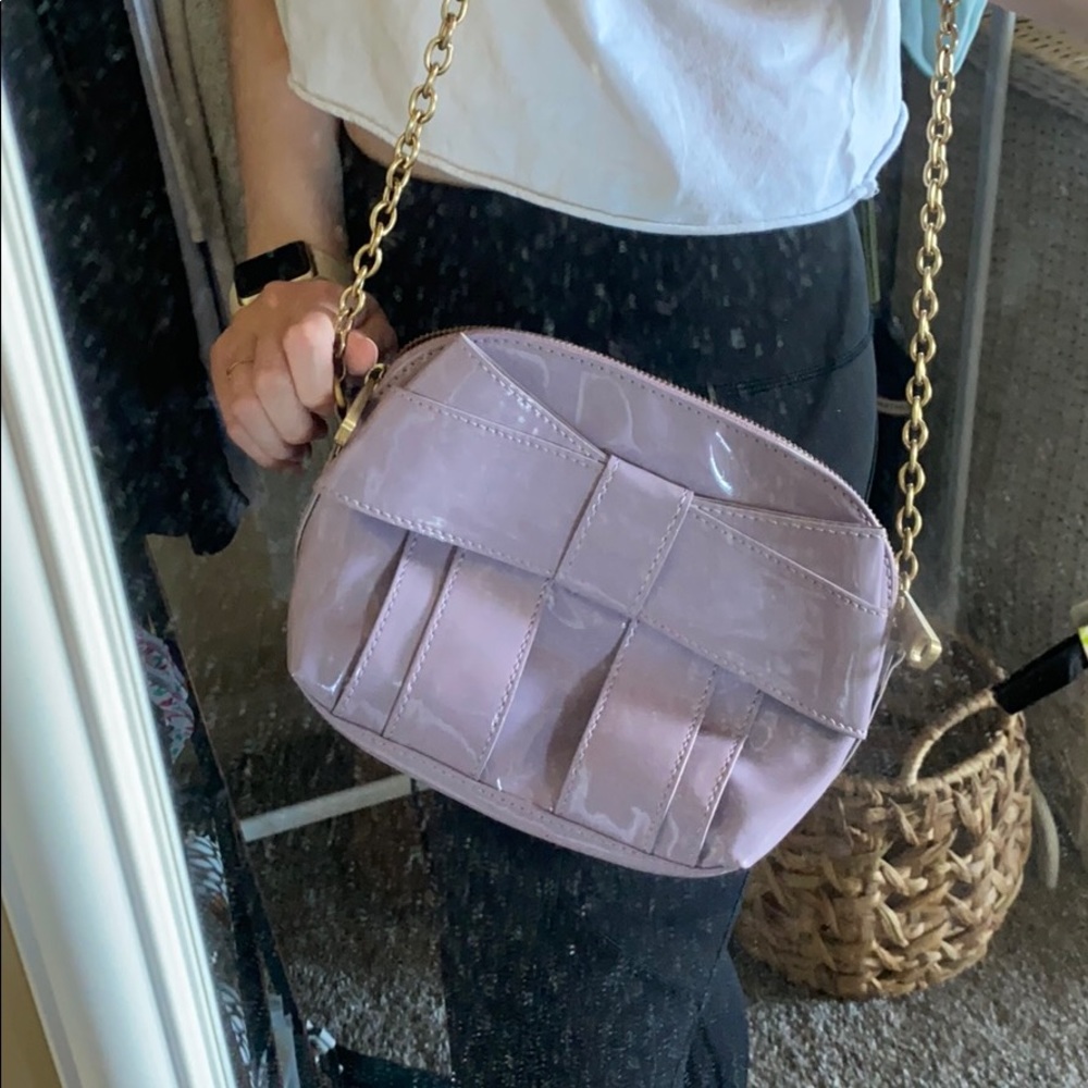 Zac Posen Lavender Patent Crossbody Bag